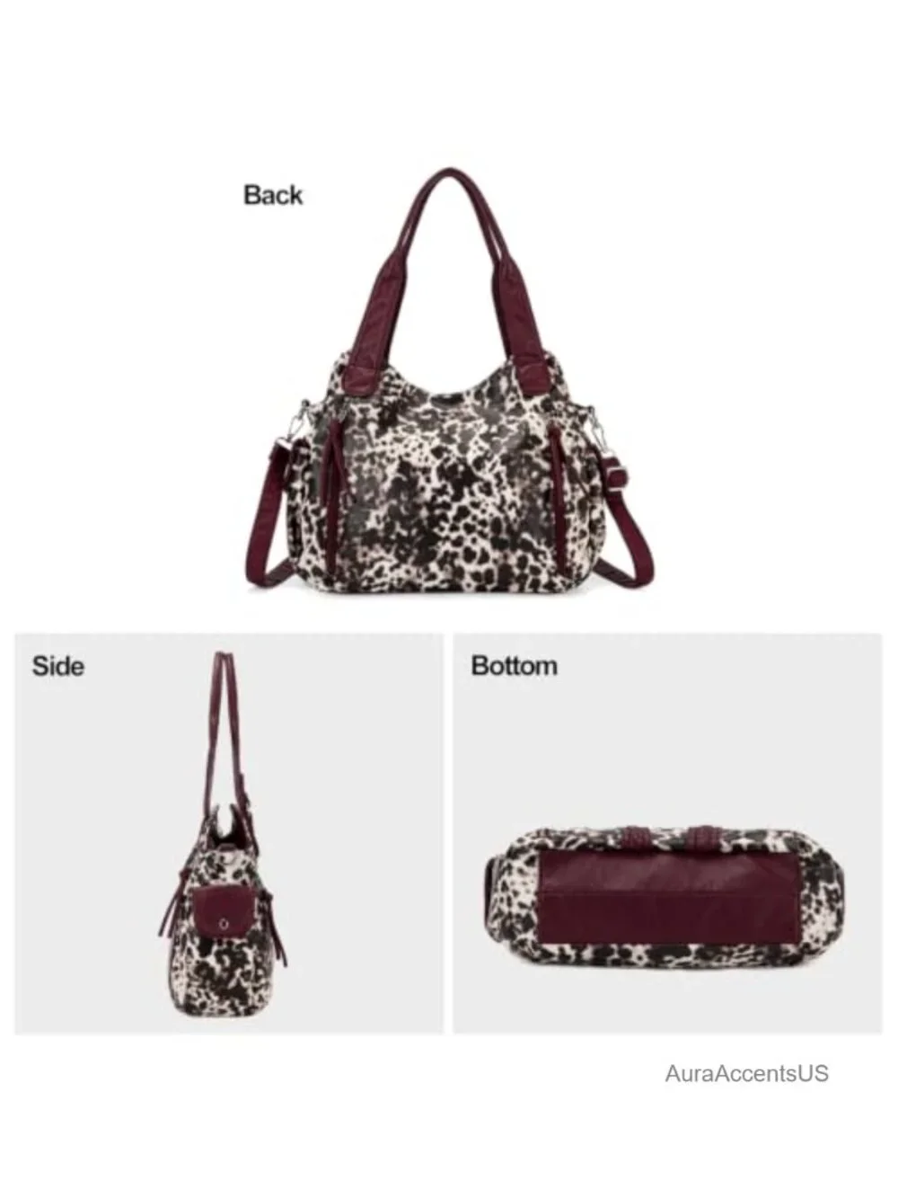 Montana West Hobo Bag Soft Handbag Crossbody Strap Faux Leather